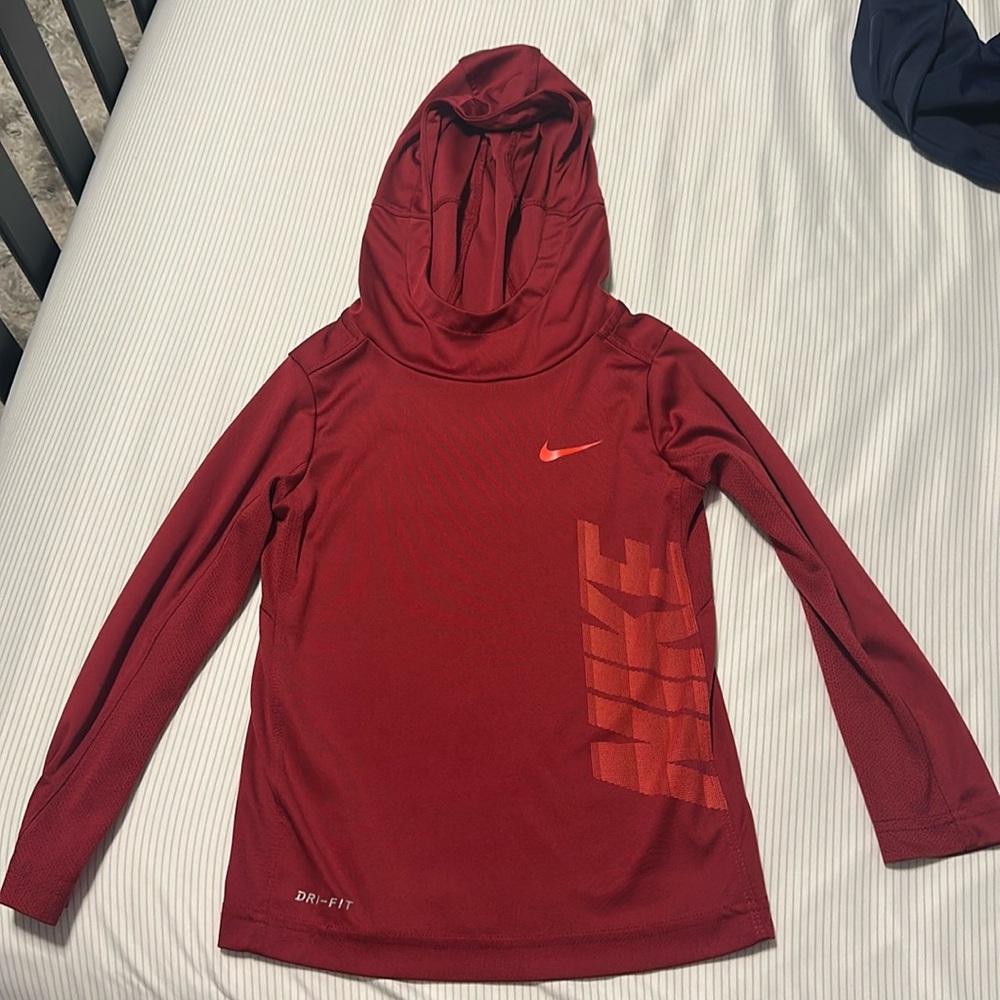 Nike dry fit shirt with hood